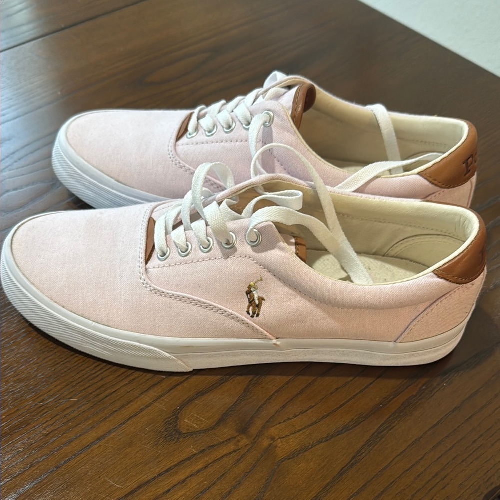 Polo Ralph Lauren Pink Canvas Sneakers